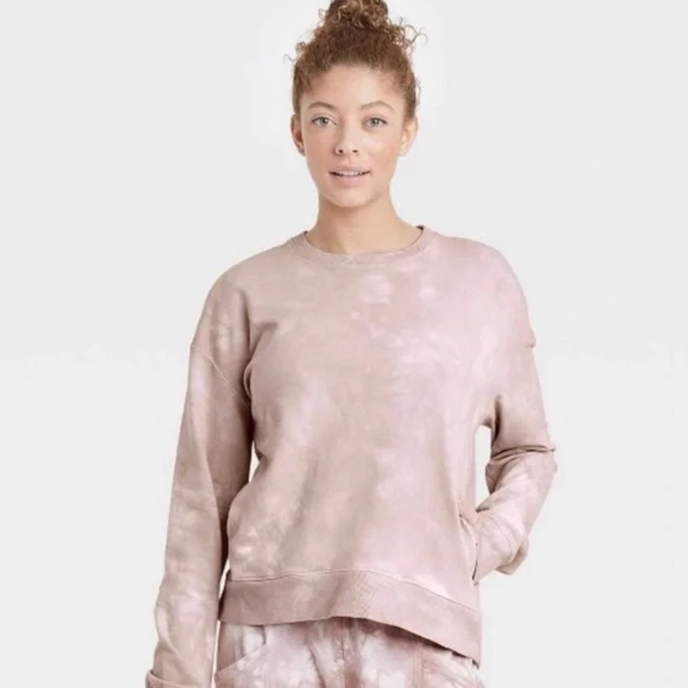 All In Motion Tie Dye Crewneck Sweatshirt XXL NWT